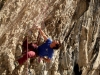 Bérenger dans le bas de Saga Africa, 7c+