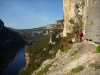 Bérenger se promène sur les vires au dessus de l'Ardèche