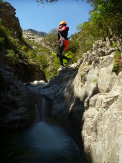 Richiusa - Saut dans la vasque ronde : 5m