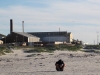 Bérenger profite d\'un peu de réseau sur la plage de Lambert\'s Bay