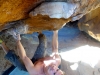 Un petit hueco dans Rocklands, 7b+