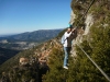 Anthony sur le premier pont de singe