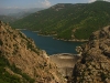 Vue sur le barrage et le lac de Tolla